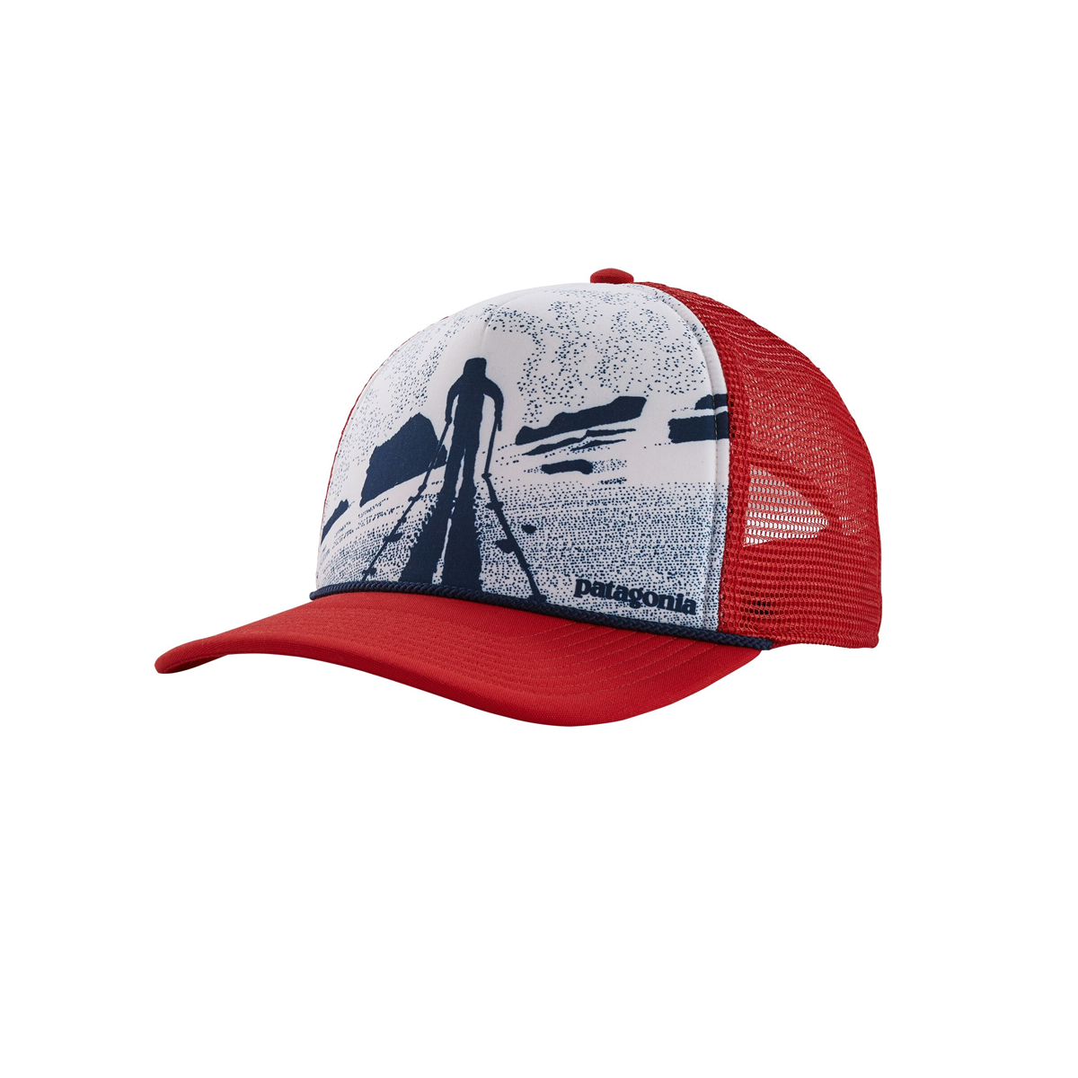 red patagonia hat