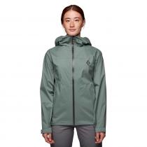 Black Diamond Stormline Stretch Rain Shell Femme - Laurel Green - 1