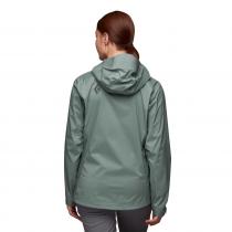 Black Diamond Stormline Stretch Rain Shell Femme - Laurel Green - 2