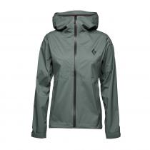 Black Diamond Stormline Stretch Rain Shell Women - Laurel Green - 0