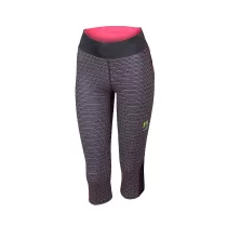 Pantalón Mujer Karpos Quick Print 3/4 - Negro/Rosa Fluo