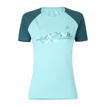 T-Shirt Donna Montura Sporty 2 - Ice Blue/Baltic Blue - 0