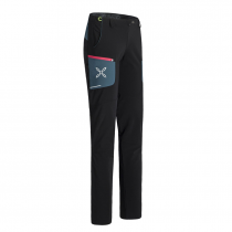 Pantaloni Donna Montura Brick - Nero/Blu cenere - 2