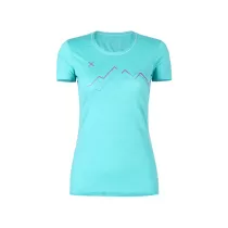 Montura Merino Skyline T-Shirt Woman - Care Blue/Intense Violet