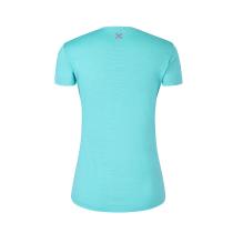 T-Shirt Donna Montura Merino Skyline - Care Blue/Intense Violet - 1