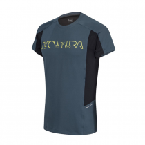 T-Shirt Montura Run Logo - Ash Blue/Nero - 0