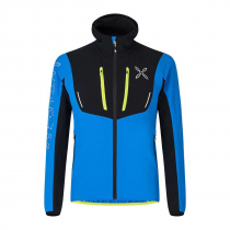 Veste Montura Ski Style Hoody - Sky Blue/Lime Green - 0