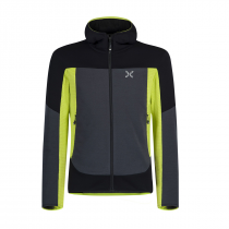 Montura Sky Plus Hoody Maglia - Gunmetal Grey/Lime Green - 0