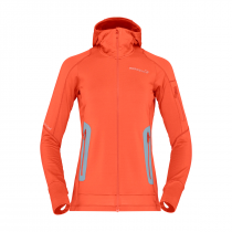 Norrona Falketind Power Grid Hood Women - Orange Alert