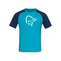 Norrona PureUll T-shirt - Hawaiian surf/Indigo Night - 0