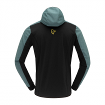 Norrona Falketind Warm2 Octa Hood - North Atlantic/Caviar - 1