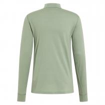 Odlo T-Shirt ML 1/2 zip Natural 100% Merino Warm - Matte Green - 1