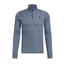Odlo T-Shirt ML 1/2 Zip Active Warm Eco - India Ink