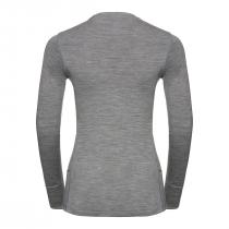 Odlo T-Shirt ML Natural 100% Merino Warm Mujer - Grey Melange - 1