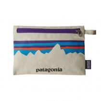 Patagonia Zippered Pouch - P-6 Fitz Roy: Bleached Stone - 0