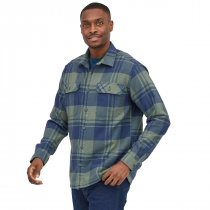 Patagonia L/S Organic Cotton MW Fjord Flannel Chemise - Live Oak: Hemlock Green - 1