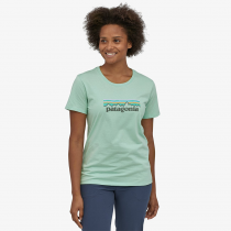 Patagonia Pastel P6 Logo Organic Crew T-Shirt Donna - Gypsum Green - 1