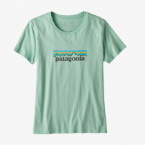 Patagonia Pastel P6 Logo Organic Crew T-Shirt Women - Gypsum Green - 0