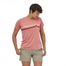 Maglietta Donna Patagonia Cap Cool Daily Graphic - Ridge Rise Stripe: Sunfade Pink X-Dye - 1