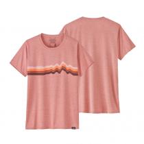 Camiseta Mujer Patagonia Cap Cool Daily Graphic - Ridge Rise Stripe: Sunfade Pink X-Dye - 0