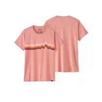 Patagonia Cap Cool Daily Graphic Shirt W - Ridge Rise Stripe: Sunfade Pink X-Dye