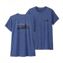 Patagonia Cap Cool Daily Graphic Shirt Women - '73 Skyline: Current Blue X-Dye