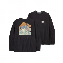 Patagonia L/S Snowstitcher Pocket responsabili-Tee - Ink Black