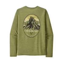Patagonia L/S Cap Cool Daily Graphic Shirt - Lands - Chouinard Crest: Buckhorn Green X-Dye - 1