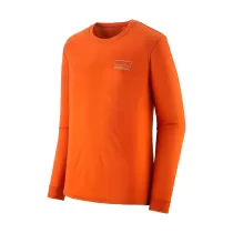 Patagonia L/S Cap Cool Merino Blend Graphic Shirt - Fitz Roy Strata: Redtail Rust