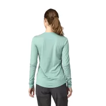 Patagonia L/S Cap Cool Merino Blend Shirt Donna - Thermal Blue - 2