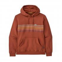 Patagonia Line Logo Ridge Stripe Uprisal Hoody - Quartz Coral