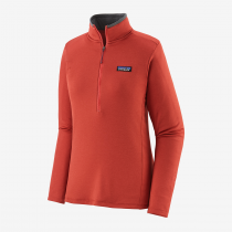 Patagonia R1 Daily Zip Neck Femme - Sumac Red/Dark Sumac Red X-Dye - 0