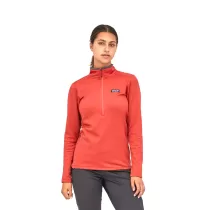 Patagonia R1 Daily Zip Neck W - Sumac Red/Dark Sumac Red X-Dye - 1