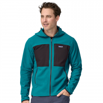 Polaire Patagonia R2 TechFace Hoody - Belay Blue - 1