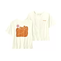 Patagonia Sunrise Rollers Organic Easy Cut Tee W - Birch White