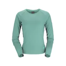 Rab Lateral LS Tee W - Storm Green/Grey Marl