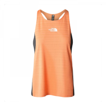 The North Face Ma Tank Women - Dusty Coral Orange Dark Heather-Asphalt Grey - 0