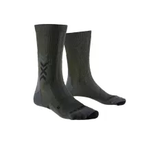 X-Socks Hike Discover Crew - Dark Sage/Black