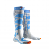 X-Socks Ski Control 2.0 Women - Grey Melange/Turquoise