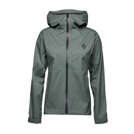 Black Diamond Stormline Stretch Rain Shell Femme - Laurel Green