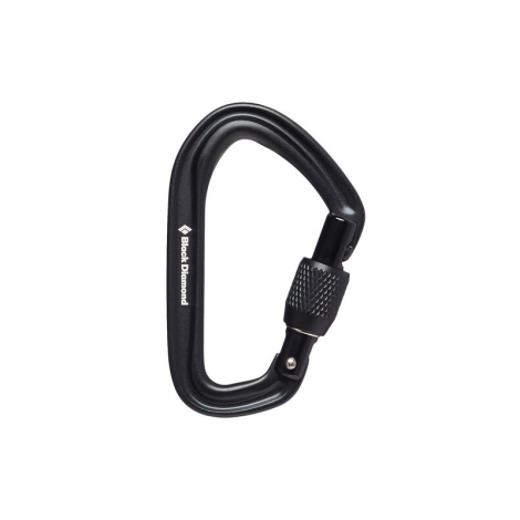 Black Diamond Mosquetón Hotforge Screwgate - Negro