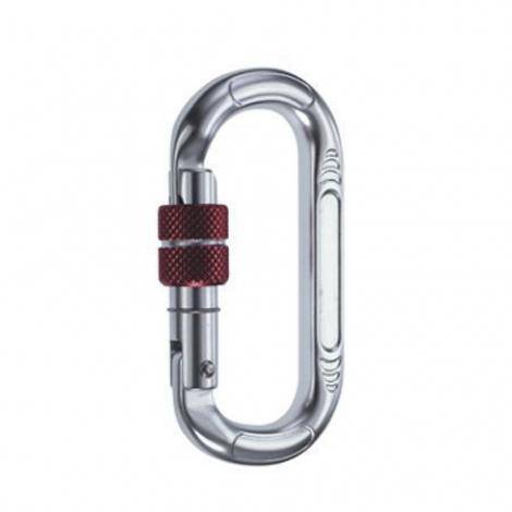 Camp Oval Compact Lock - Polished/Red
