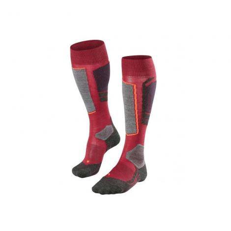 Chaussettes de Ski Femme Falke SK4 - Rouge Plum