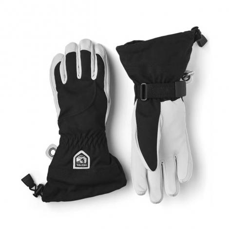 Hestra Army Leather Heli Ski Female Glove - Black/Offwhite