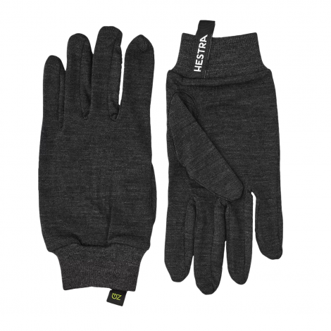 Hestra Merino Wool Liner Gloves - Charcoal