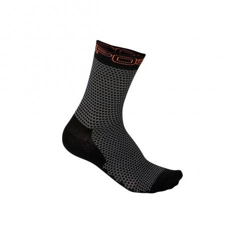 Karpos Rapid Sock - Black/Orange Fluo