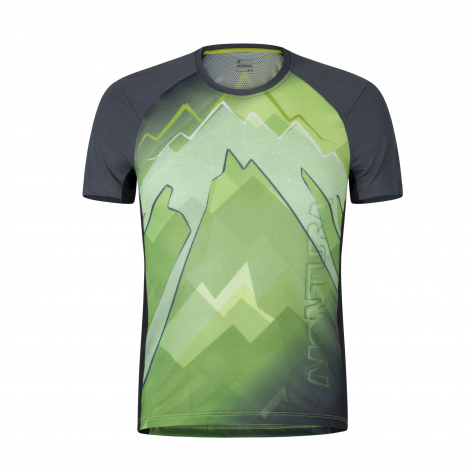 T-Shirt Montura Flash - Verde Lime/Piombo