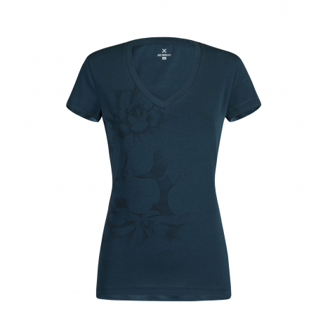 T-Shirt Donna Montura Romance - Blu cenere/Bianco
