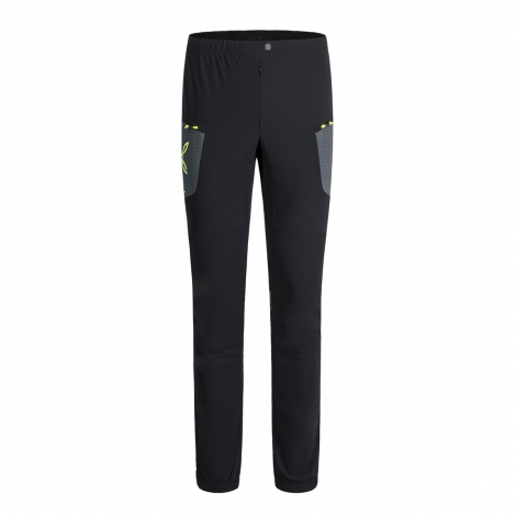 Pantaloni Montura Ski Style - Nero/Giallo Fluo