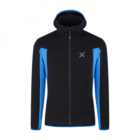 Polaire Montura Sky Plus Hoody Maglia - Black/Sky Blue